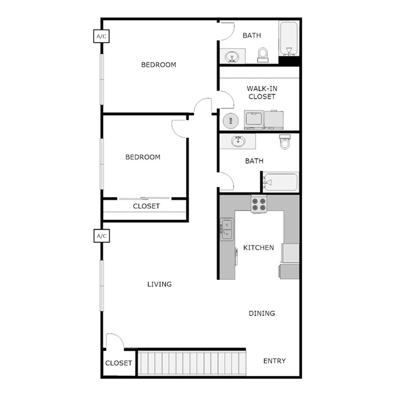 Floor Plans Printers Row Apartments Lomira, WI A PRE/3 Property